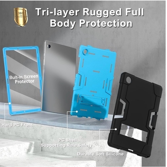 Galaxy Tab A8 Case for Samsung A8 10.5 Tablet Case with Screen Protector - Picture 5 of 9